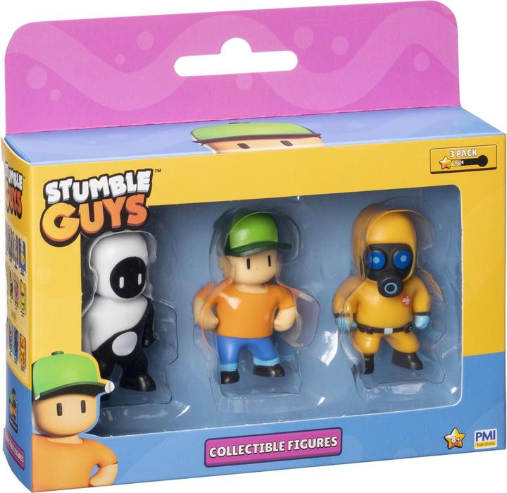 Actual product image Stumble guys S2 Figure 3 Pack Window Box 5,5 cm Asst