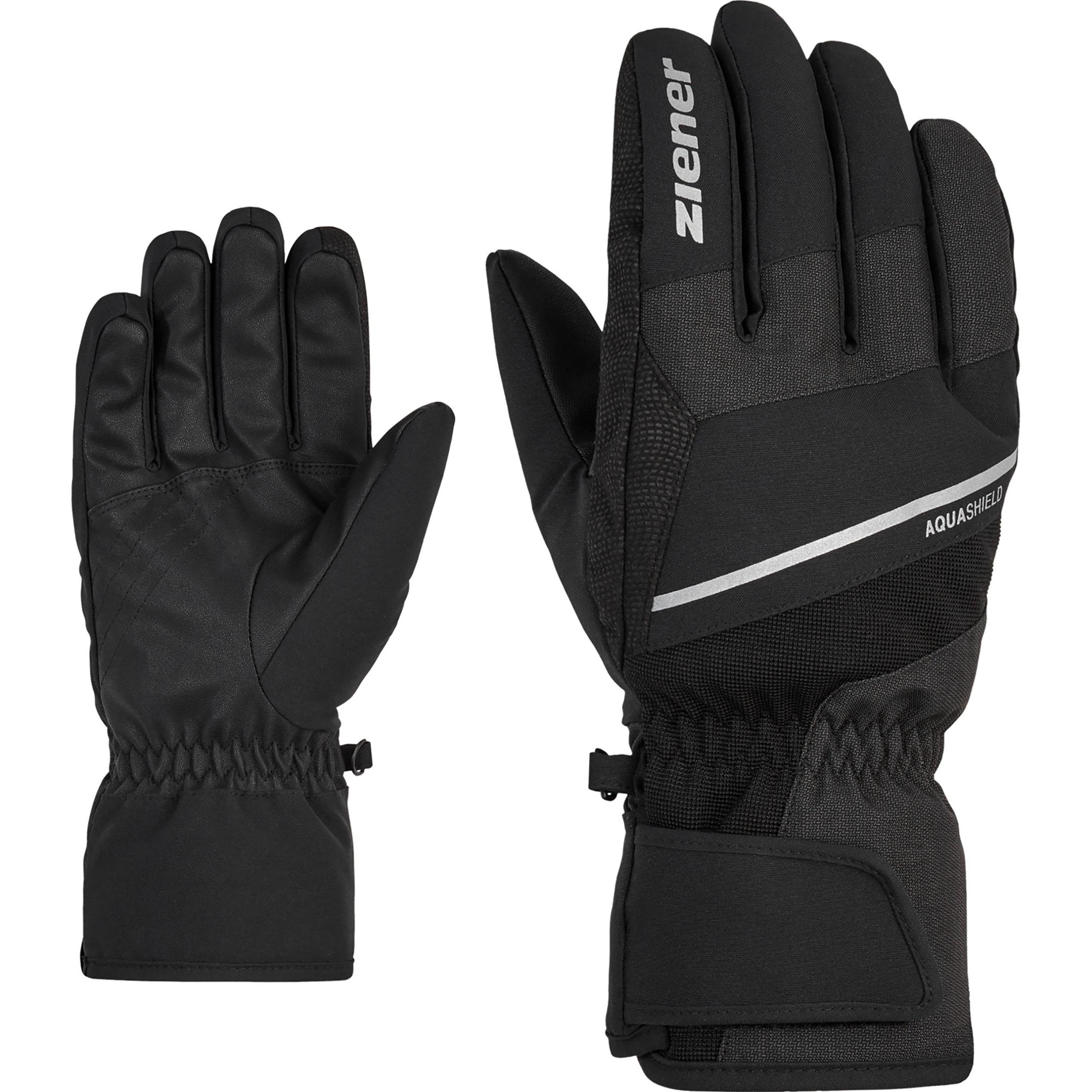 Ziener, Herren, Handschuhe, Gezim As, Schwarz, (10)
