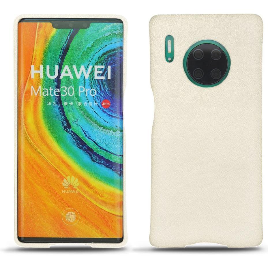 Noreve Lederschutzhülle (Huawei Mate 30 Pro), Smartphone Hülle, Weiss