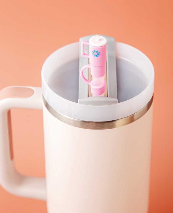 Actual product image I Am Creative Silikon Trinkhalm-Abdeckung passend für Trinkflaschen, Stanley