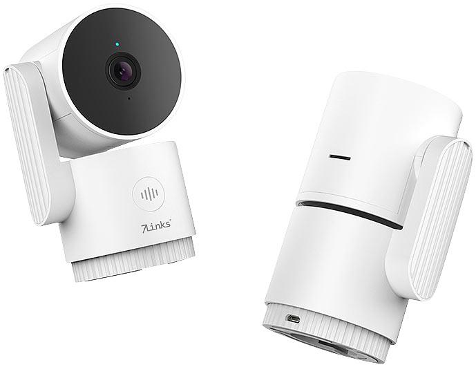 Produktbild 7links WLAN-IP-Kamera, Pan/Tilt, 2K-Auflösung, Objekt-Tracking, Privat-Modus