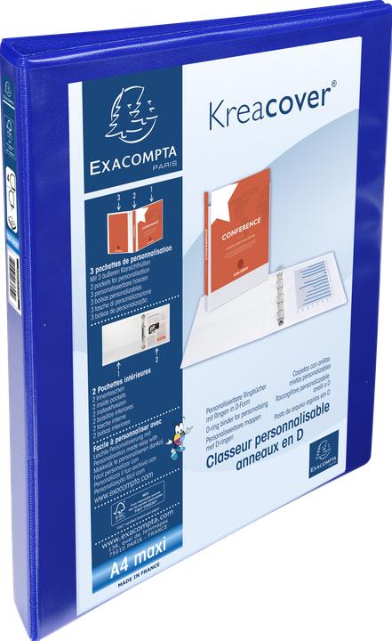 Produktbild Exacompta Ringbuch A4 PVC/PU 4-Ring 37mm Rücken 16mm (A4, 16 mm, 1 Stück)