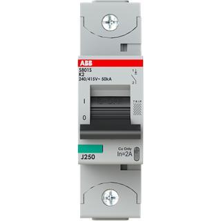 Thumbnail - ABB Hochleistungssicherungsautomat S801S-K2 2A 1polig, Relais