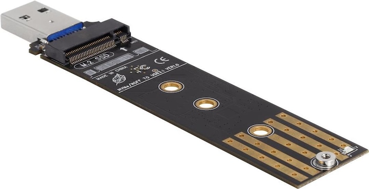 Combo converter for M.2 NVMe PCIe or SATA SSD with USB 3.2 Gen 2