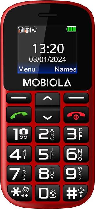Gsm-Telefon Mobiola Mb200 2g-Telefon Für Senioren Rot