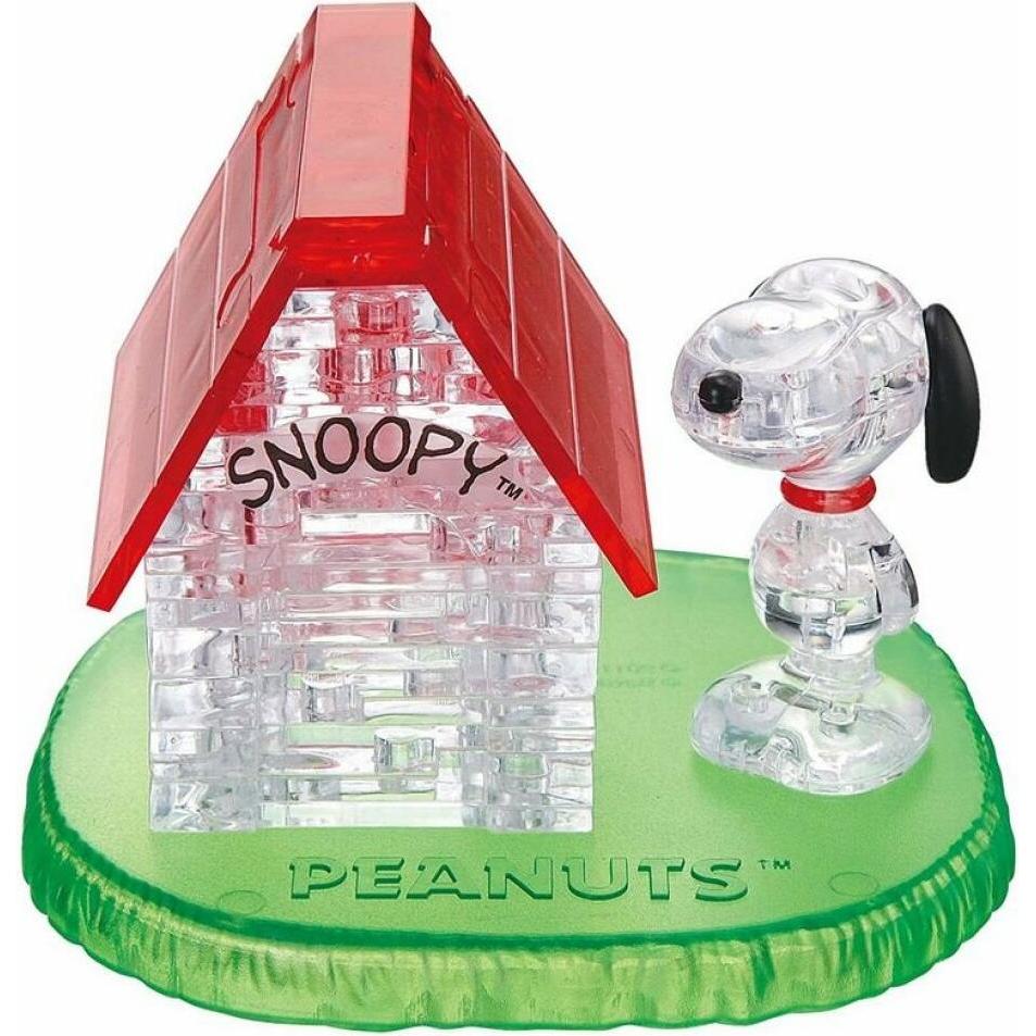 Thumbnail - HCM Kinzel HCM59133 - Crystal Puzzle: 3D Snoopy House - 50 Teile (DE, EN), ab 14 Jahren (50 Teile)