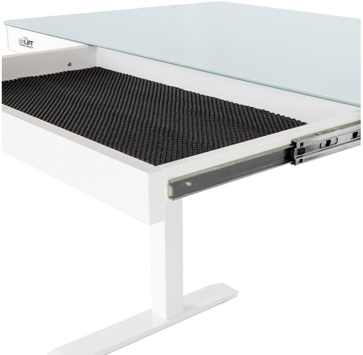 Actual product image Seville Classics High table Airlift 1.2 x 0.6 m, white, depth