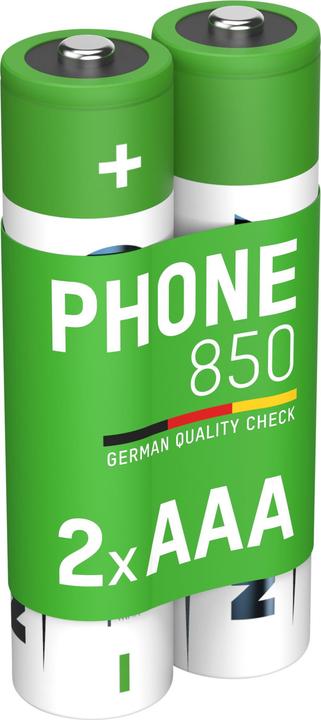 Actual product image Ansmann Dect NiMH battery Micro AAA type 850 (min. 800 mAh) maxE (2 pcs., AAA, 800 mAh)