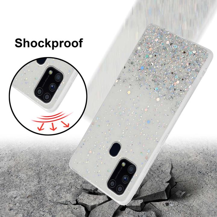 Actual product image Cadorabo TPU cover with glitter for Samsung Galaxy M31 (Samsung Galaxy M31)
