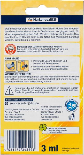 Produktbild dm Denkmit Mülleimer-Deo