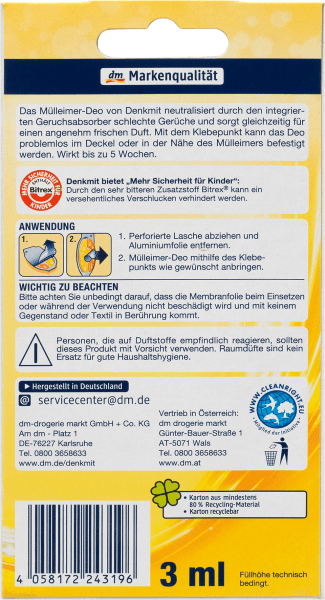 Produktbild dm Denkmit Mülleimer-Deo