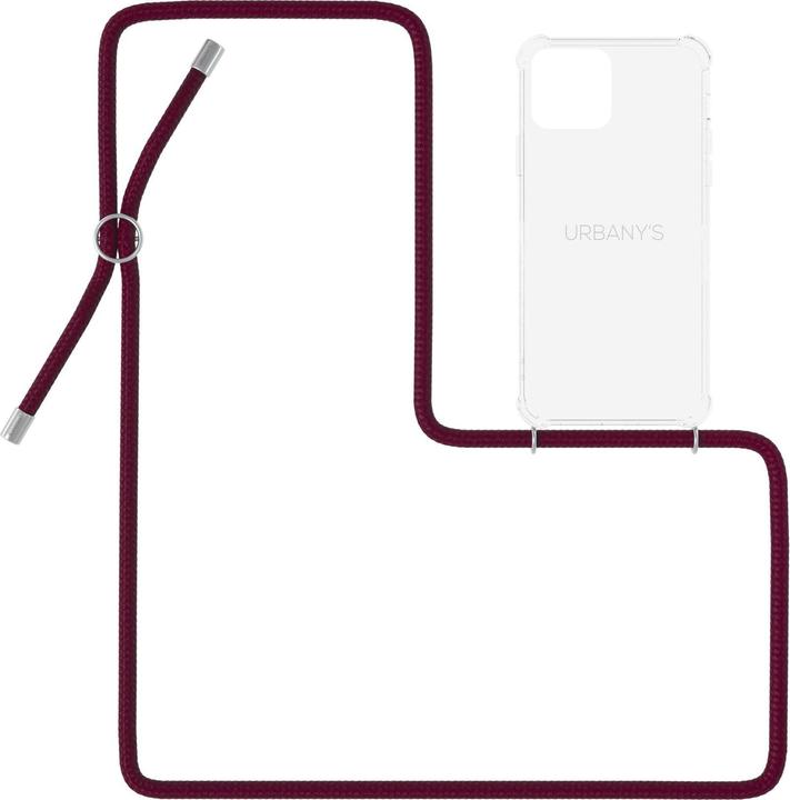 Urbany's Necklace Case iPhone 14 Plus Red Wine