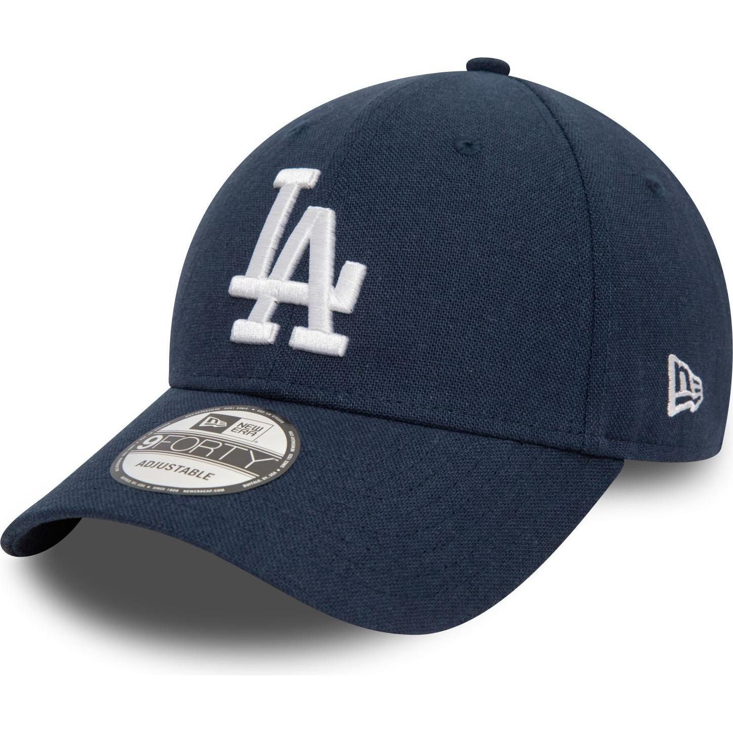 New Era, Herren, Cap, 9Forty Strapback Cap - LEINEN Los Angeles Dodgers, Blau