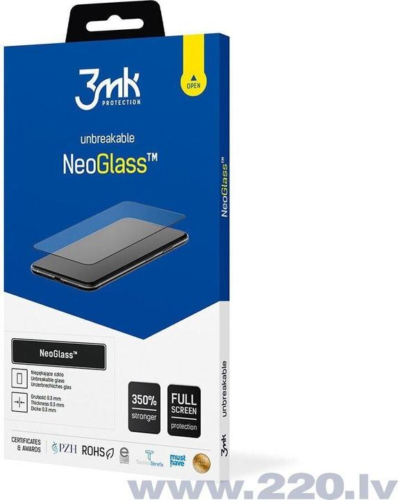 Actual product image 3MK NeoGlass for iPhone 12 / 12 Pro black frame (1 pcs., Apple iPhone 12, Realme 12 Pro+)