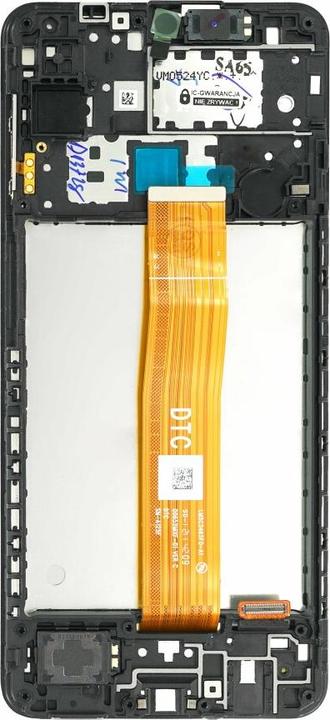 Actual product image Samsung Display unit + Frame A125F Galaxy A12 black GH82-24490A (Display, Samsung Galaxy A12)