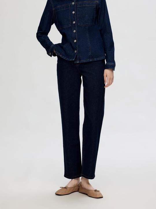 Image du produit Selected Femme Jeans bleu foncé coupe droite (W27/L30)