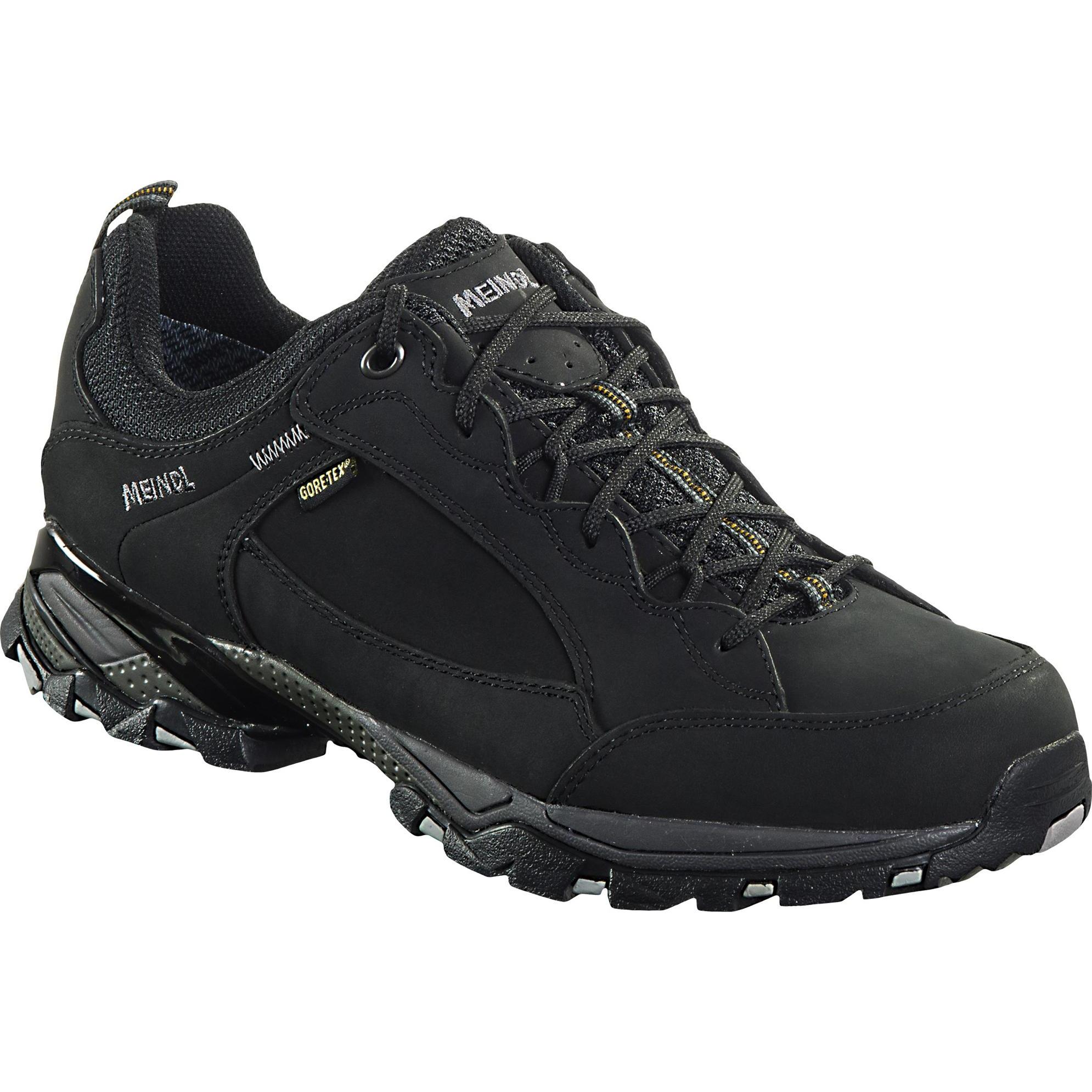 Meindl, Herren, Wanderschuhe, Freizeitschuh Toledo GTX Grösse 40 – 6,5 schwarz Nubukleder Gore-Tex Innenfutter (40), Sch...