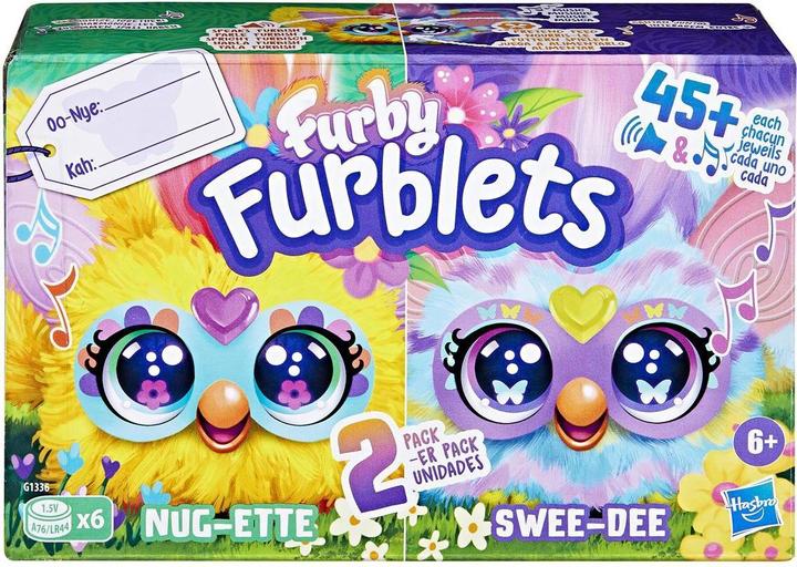Actual product image Furby HAS FUR Interactive Plush Spring Furblets 2-pack 5 cm, ast (Plush toy dog)