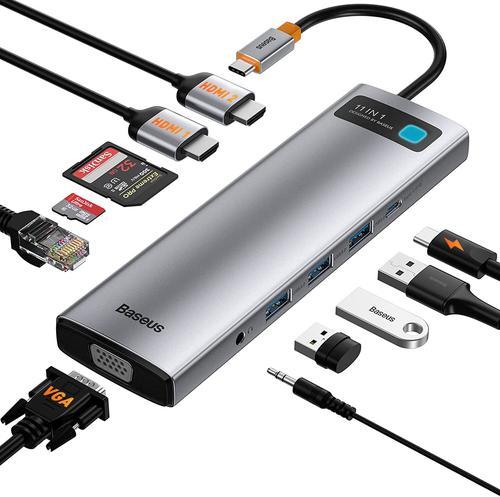 Actual product image Baseus CAHUB-CT0G (USB-C, 11 ports)