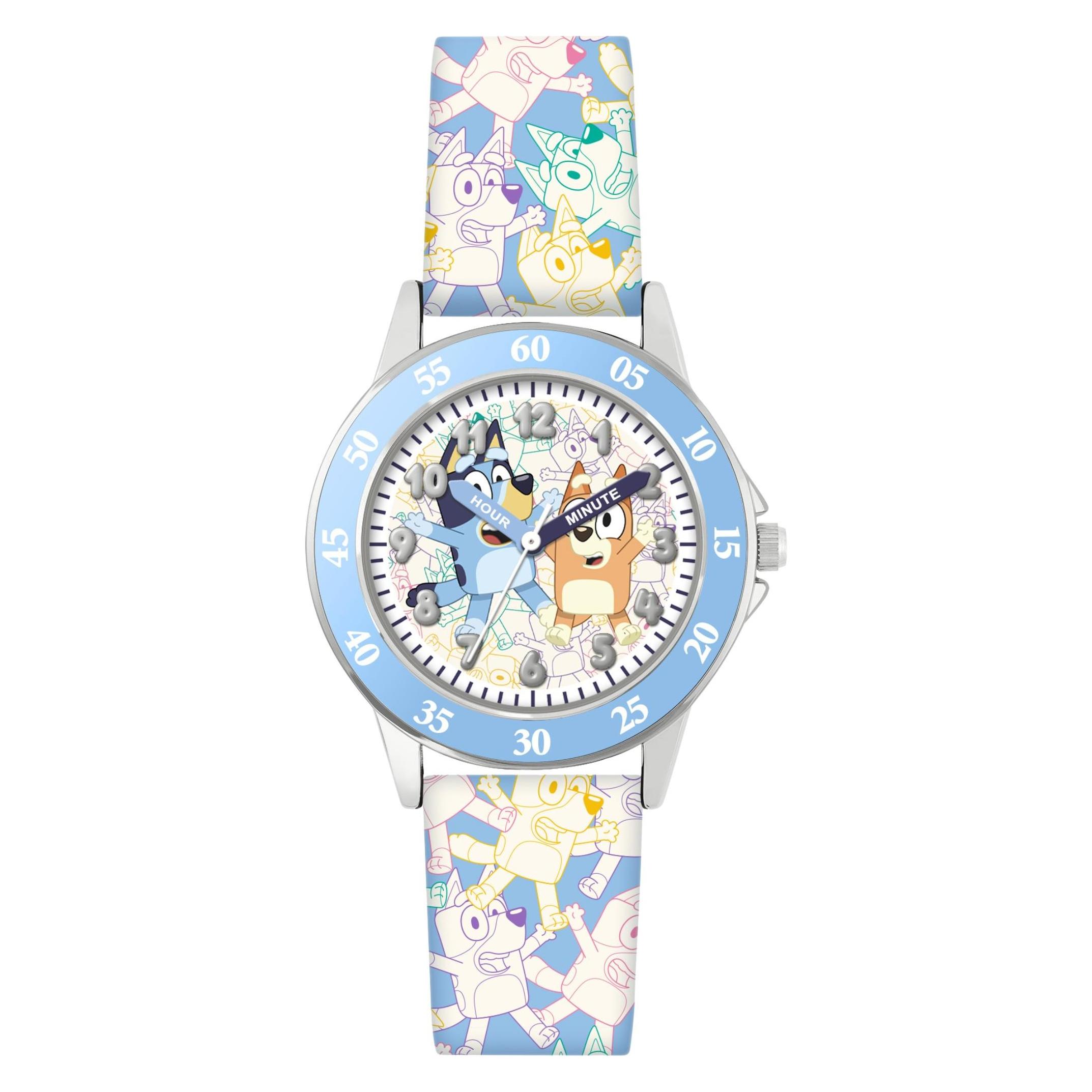 Disney, Armbanduhr, Bluey BLY9004 Kinderuhr, Blau, (Analoguhr)