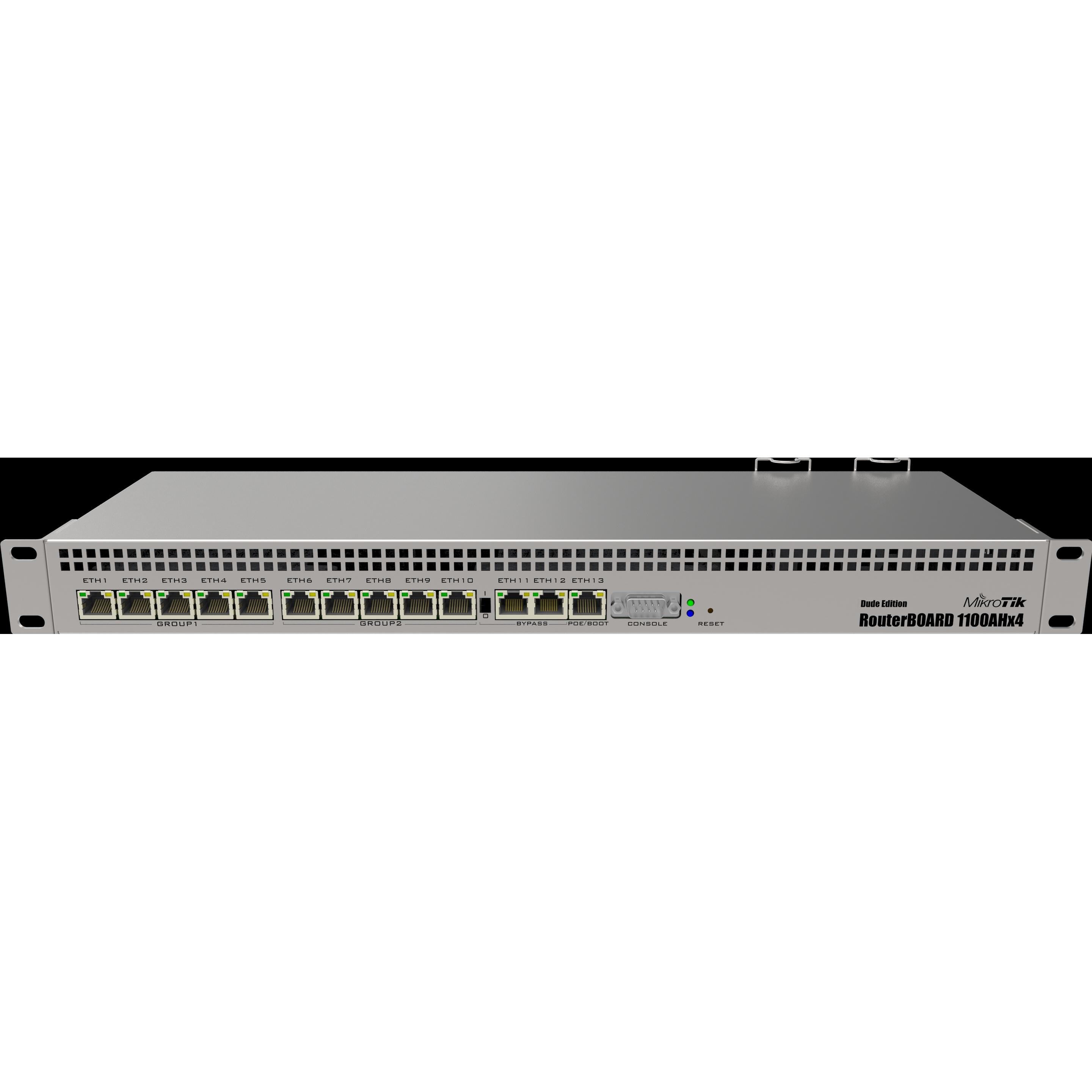 MikroTik VPN-Router RB1100AHx4 Dude Edition, Router, Silber