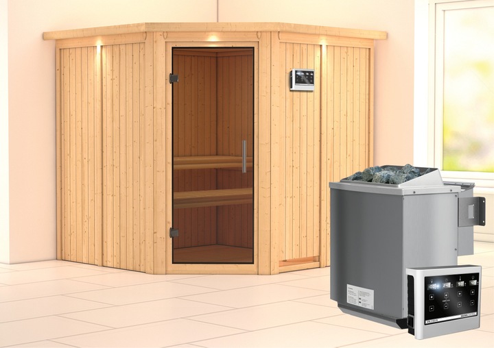 Immagine prodotto Karibu Jarin con corona sul tetto (9 KW Bio controllo esterno)