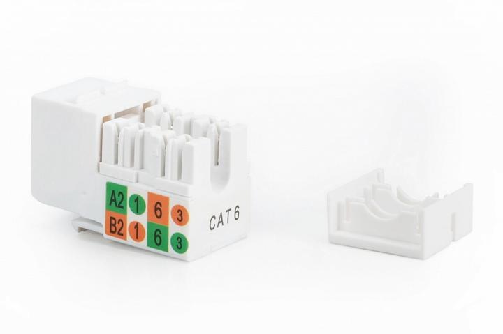 Productafbeelding Digitus CAT 5e Keystone Module onafgeschermd RJ45 naar LSA Kleur Zwart (Keystone module)