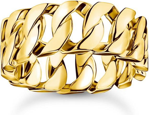 Productafbeelding Thomas Sabo Ring Kettenglieder breit vergoldet (10, 22, 62, Zilver 925)