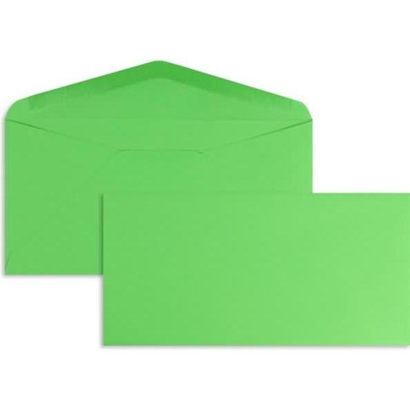 Blanke, Briefumschlag, Briefumschläge DINlang 120g/qm gummiert VE=100 Stück smaragd (110 x 220 mm, 100 x)
