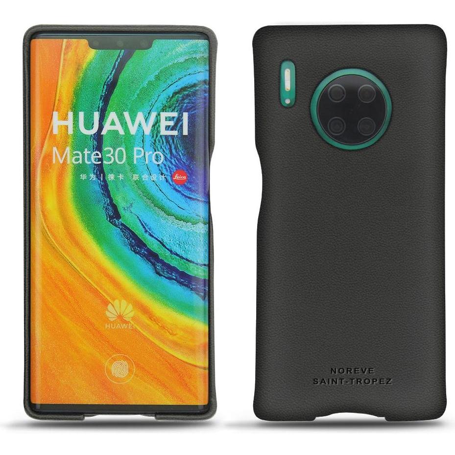 Noreve Lederschutzhülle (Huawei Mate 30 Pro), Smartphone Hülle, Schwarz