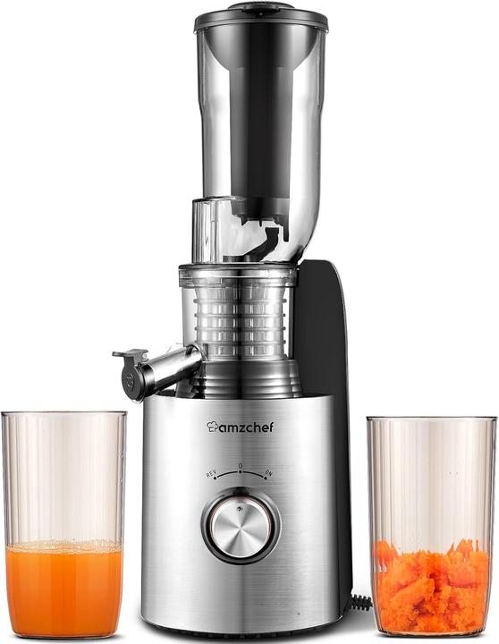 Amzchef Slow Juicer mit 2 Filtereinsätzen