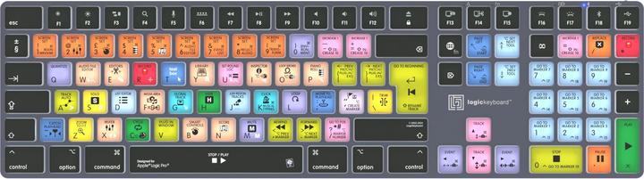Logickeyboard Apple Logic Pro X2 Titan DE (Mac) (DE, Cable, Wireless)