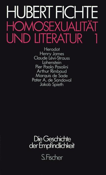 Produktbild 17 Bde.: Die Geschichte der Empfindlichkeit: Homosexualität und Literatur 1 (Deutsch, Hubert Fichte, 1987)
