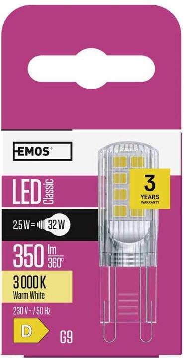 Image du produit Emos ZQ9535 (G9, 2.50 W, 350 lm, 1 x, D)