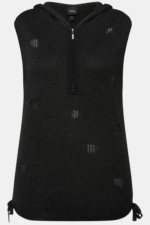 Produktbild Ulla Popken Pullunder, Kapuze, Destroy-Effekt, ärmellos (42, 44)