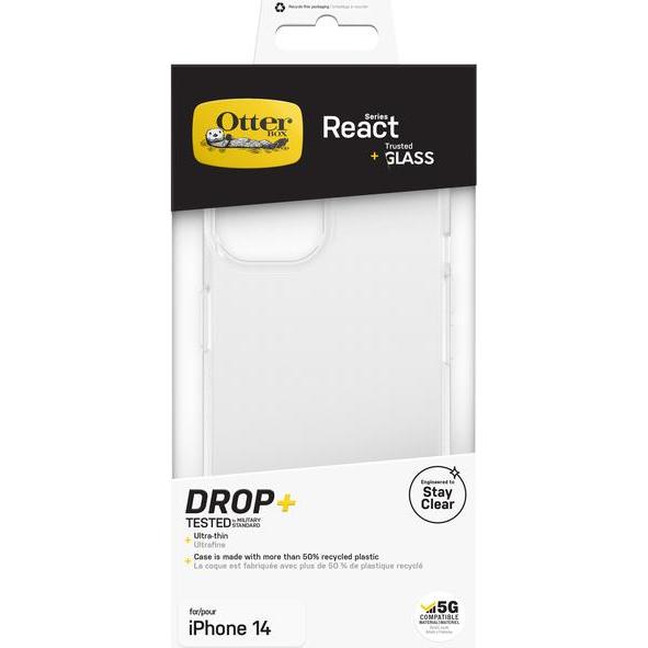 Thumbnail - OtterBox React + Glass Bundle - Kit (Apple iPhone 14), Smartphone Hülle, Transparent