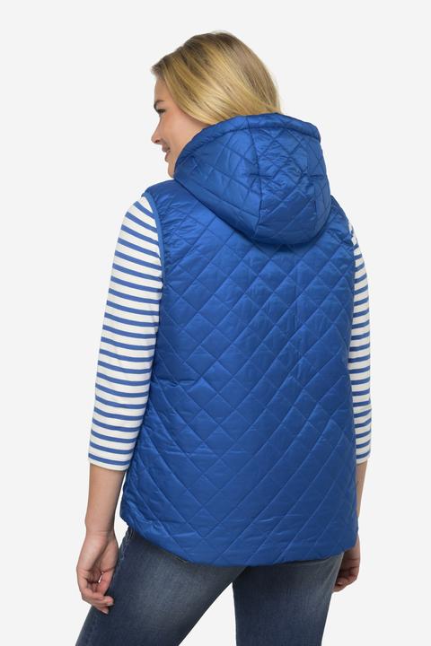 Produktbild Laurasøn Damen Wende-Steppweste, Kapuze royalblau M 825345756-M (M)
