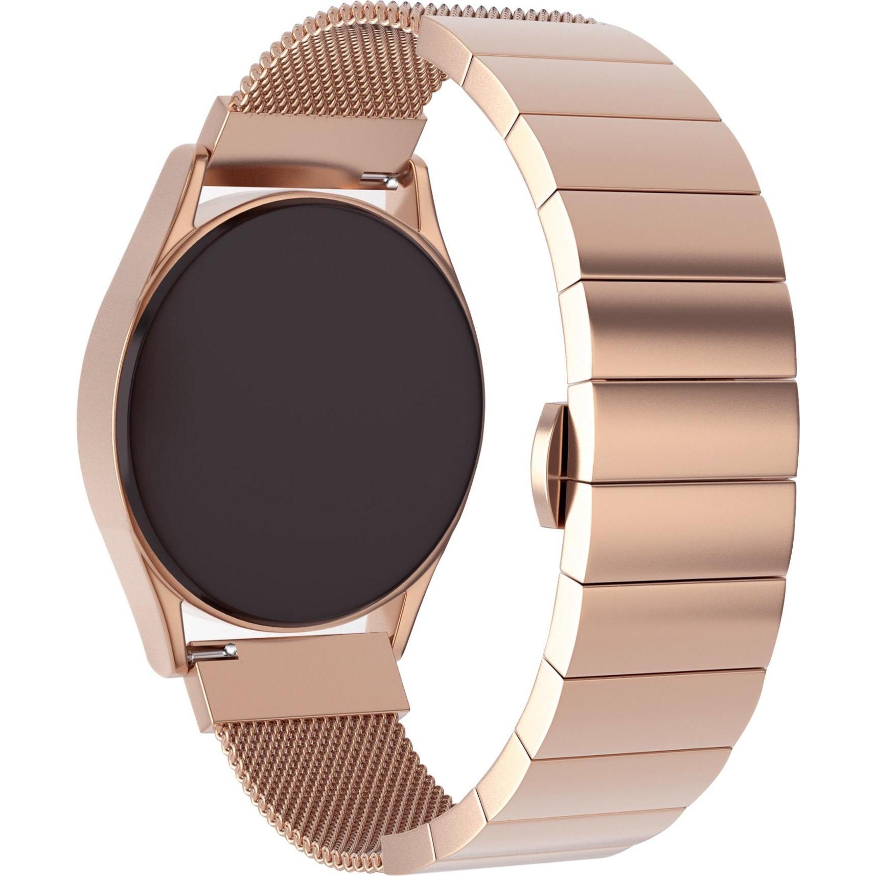 Thumbnail - Strap-it Stahlarmband (Edelstahl, Vantage M), Uhrenarmband, Gold, Rosa