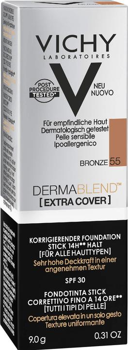 Actual product image Vichy Dermablend Extra Cover Stick 55 to cover colour imperfections, 9 g cream (55)