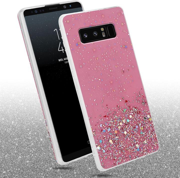 Actual product image Cadorabo TPU cover sparkling glitter (Samsung Galaxy Note 8)