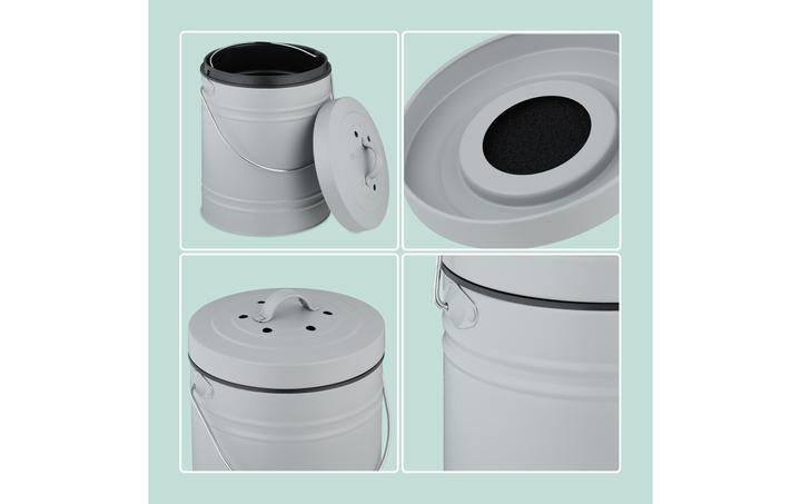 Produktbild Relaxdays Komposteimer mit Geruchsfilter 5 Liter (5 l)