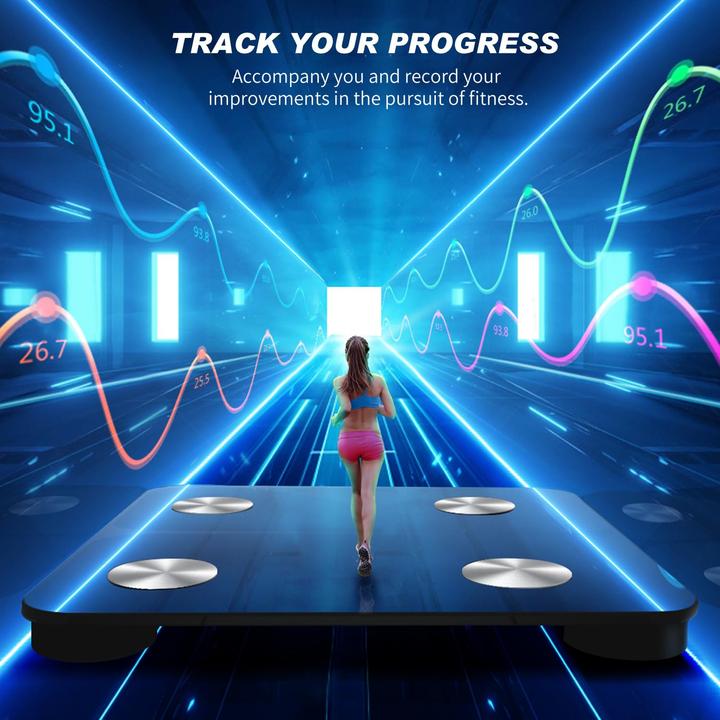 Produktbild Foryond Körperfettwaage mit App und Bluetooth-Funktion (180 kg)