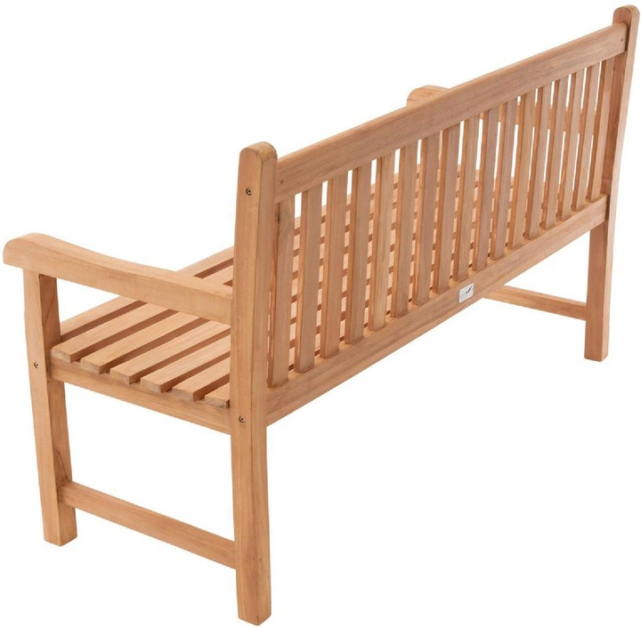 VCM 3-Sitzer Gartenbank Parkbank hochwertig Teak Holz behandelt 150cm