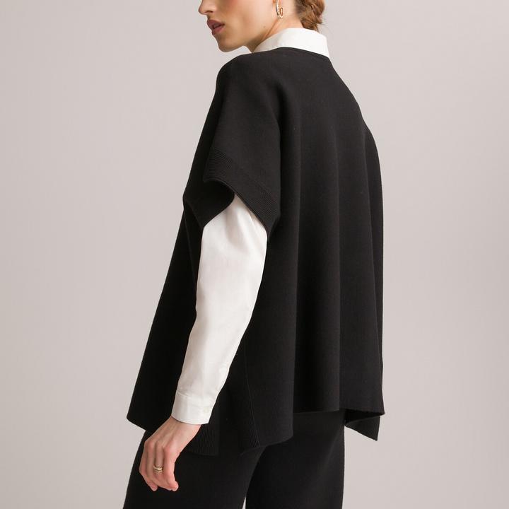 Produktbild Anne Weyburn Poncho mit rundem Ausschnitt (50)