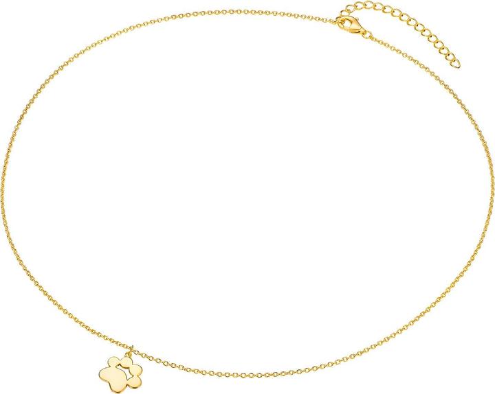 Produktbild Rafaela Donata Damen Pfote Sterling Silber Gelbgold 40,0 cm Basiskette + 5,0 cm Verlängerung - 33766 (Sterling Silber, 40 - 45 cm)