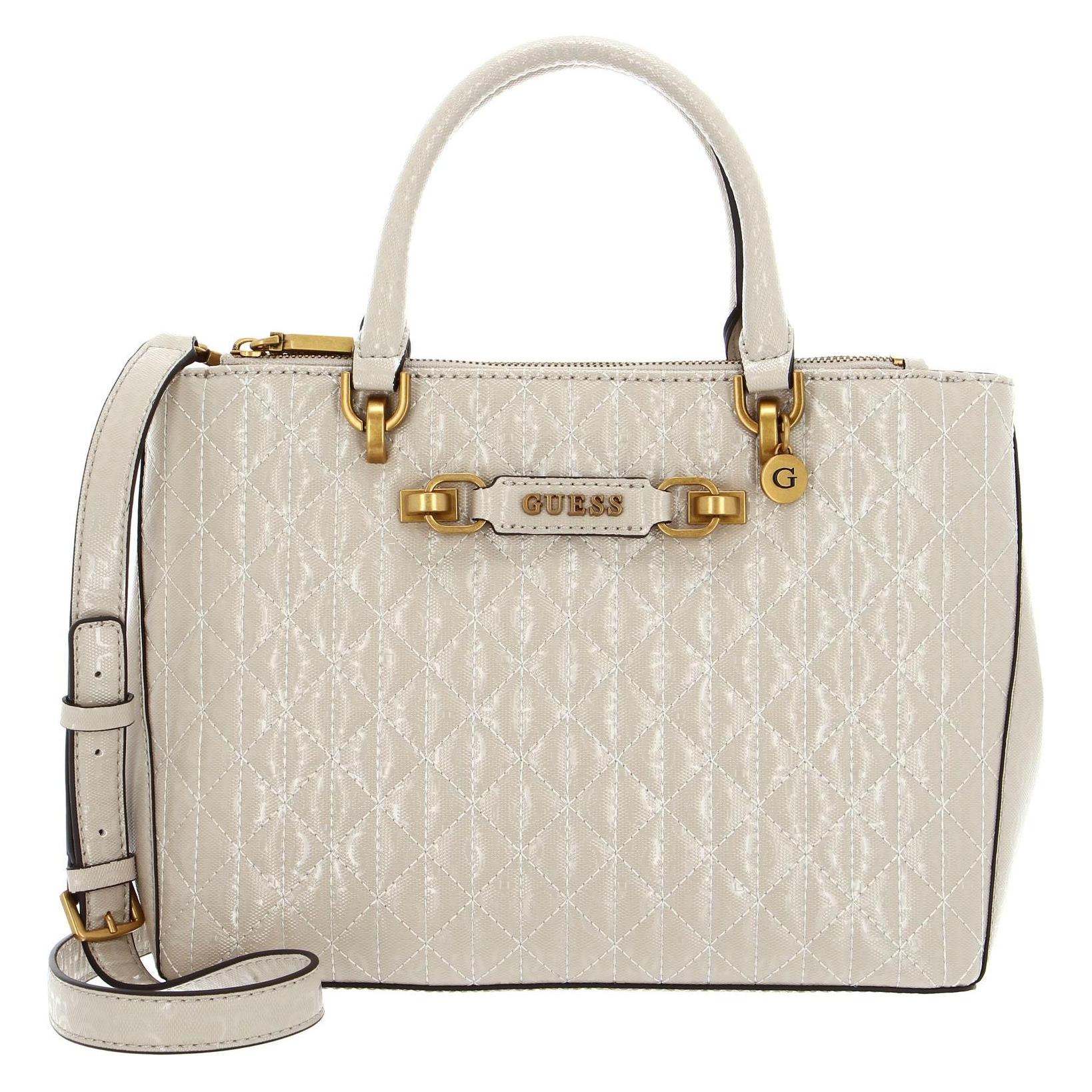 Guess, Damen, Handtasche, Aveta Status Satchel, Beige