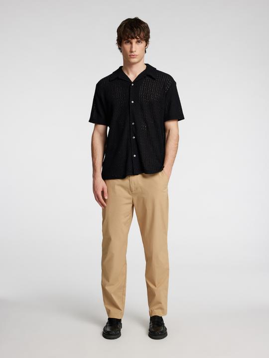 Image du produit Selected Jacquard Strick Kurzarmhemd (XL)