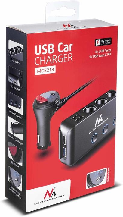 Produktbild Maclean MCE218 mobile device charger Black Auto