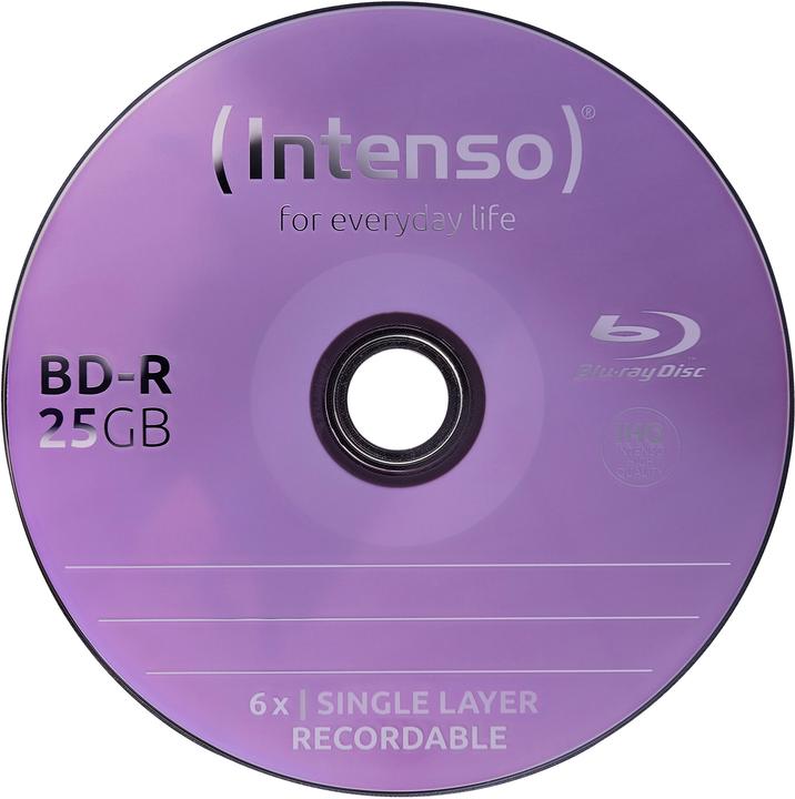 Actual product image Intenso 1x50 BD-R 25GB 6x Speed, Cakebox (50 x)