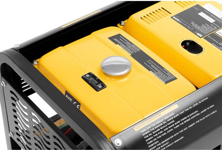 Actual product image MSW Diesel Generator - 2830 / 8500 W - 30 L - 240/400 V - mobile - AVR - Euro 5 (8500 W, 30 l)